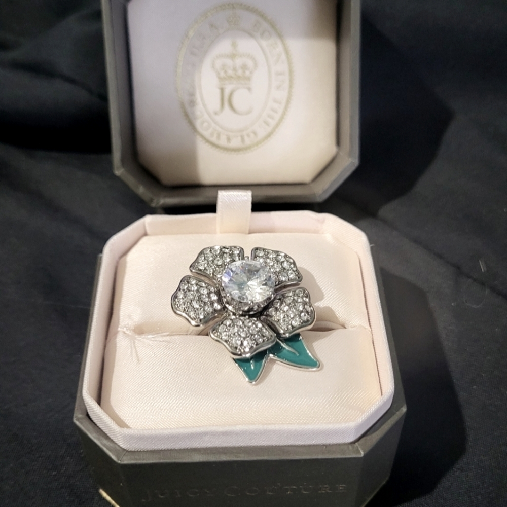 2000s Juicy Couture CZ Cocktail Ring